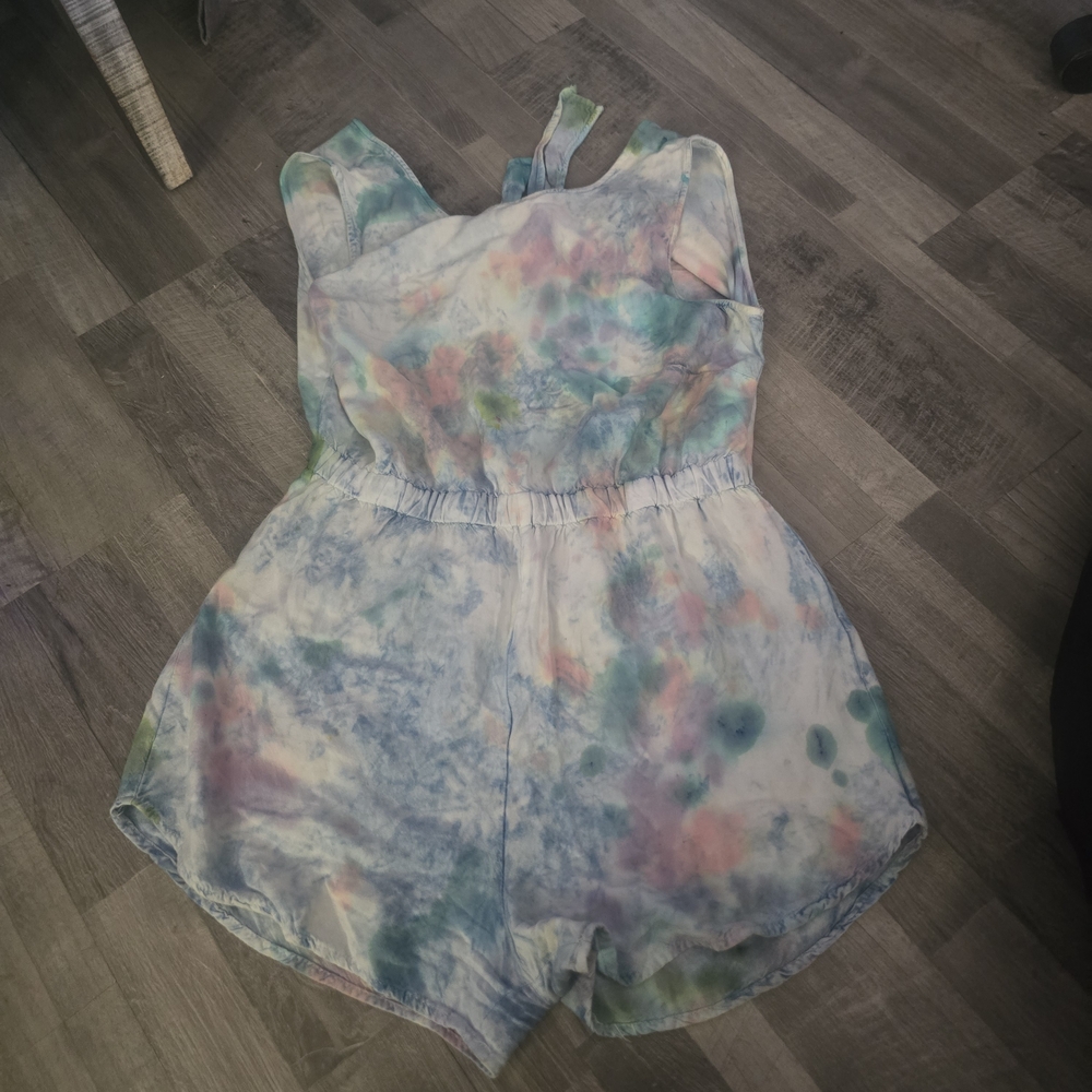 Tie Dye Romper Open Back D & Kade Size L